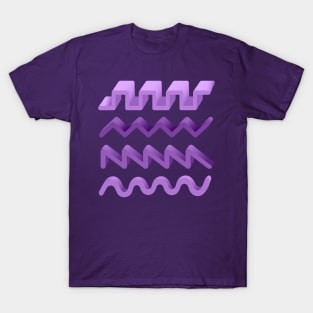 Synthesizer Waveforms for Electronic Musician T-Shirt